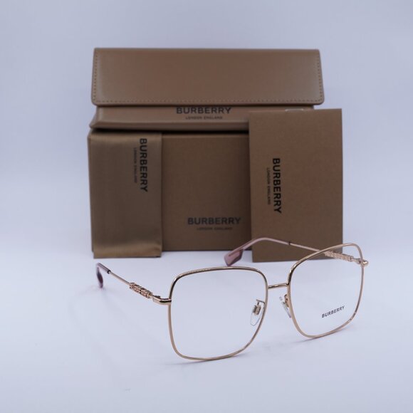 Final Price! Burberry BE1378D 1337 Gold Eyeglasses 57mm - Picture 1 of 9